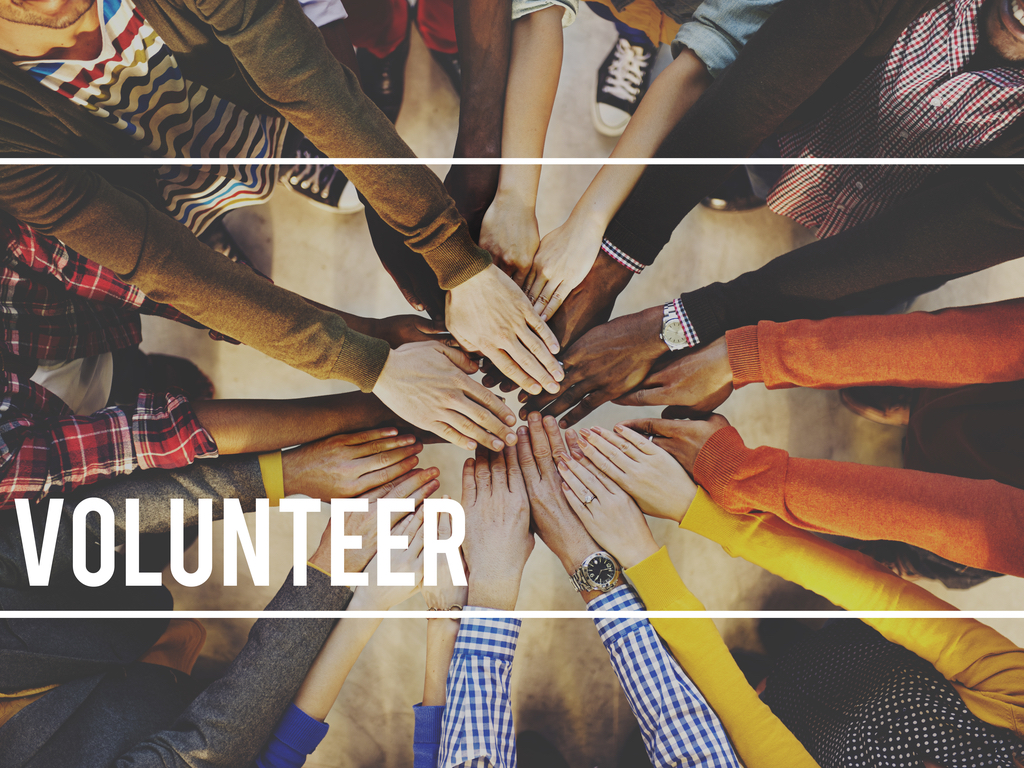 Volunteer hands