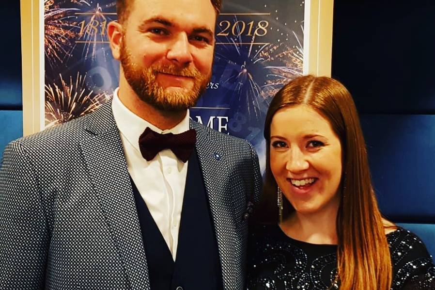 Smile's Helen and husband Mayo at the Law Society Ball