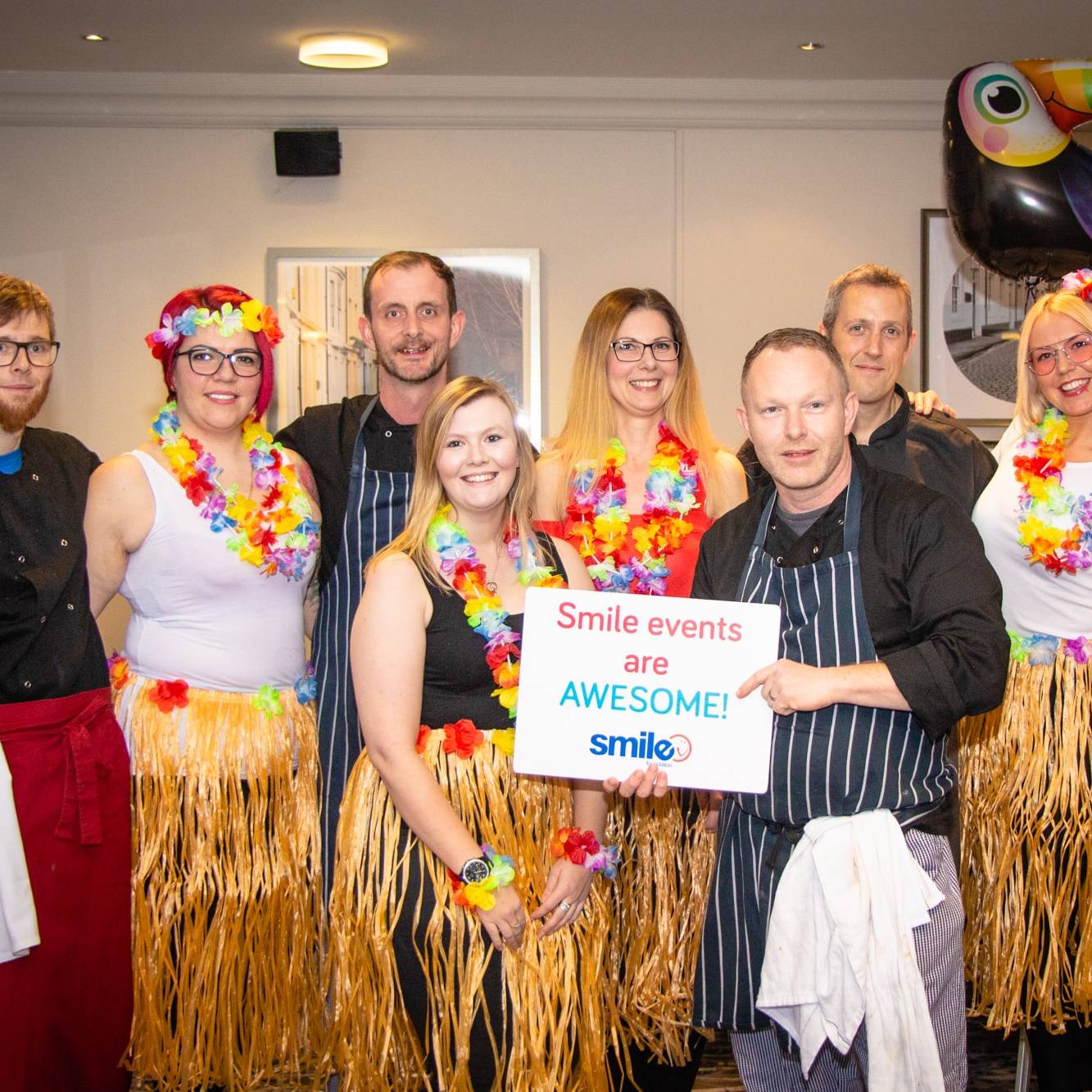Team Shot of Sargent Electrical in Hawaii outfits